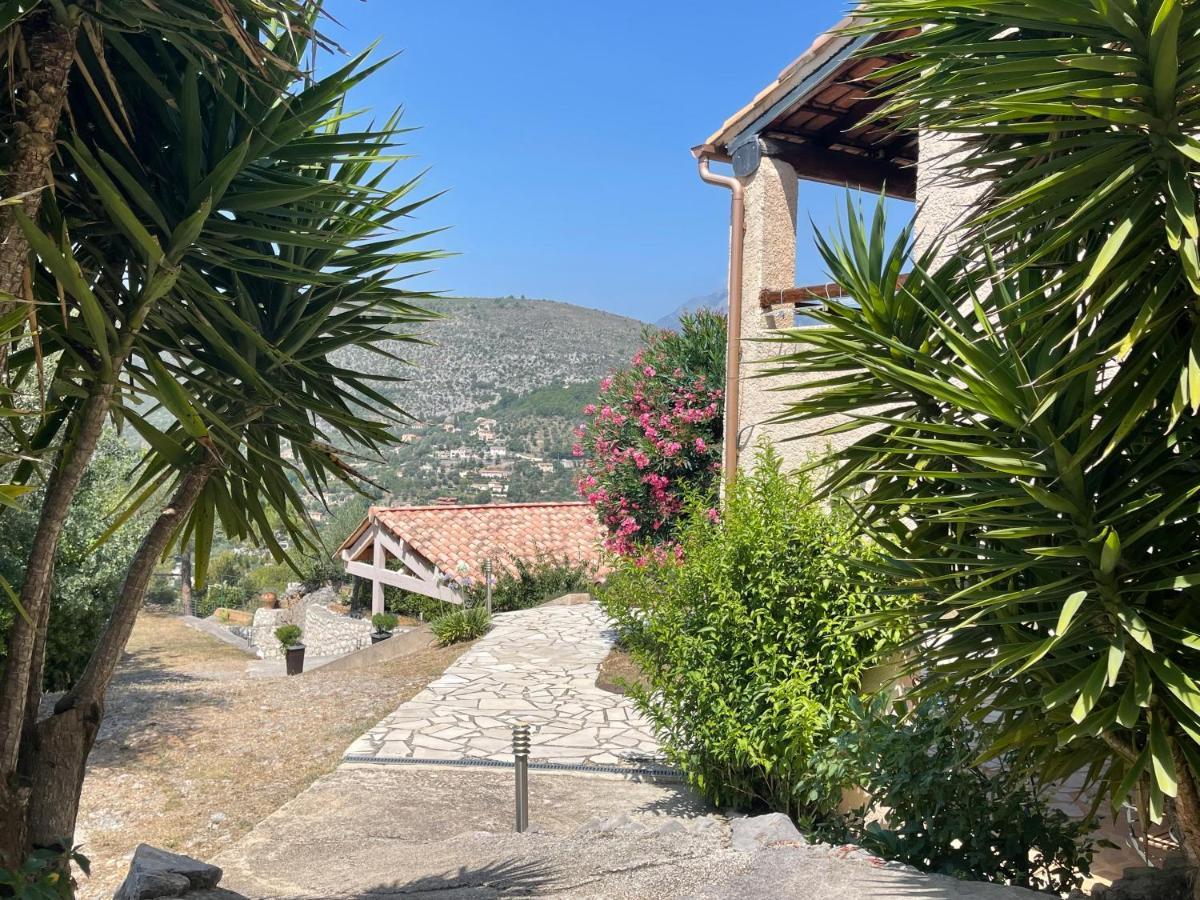 Rez De Jardin, Entre Mer Et Montagne Levens Dış mekan fotoğraf